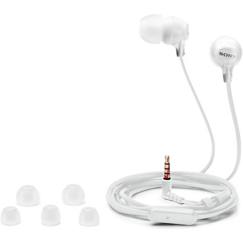 소니 Sony Audio/Video MDR-EX15AP/W EX Earbud Headset White