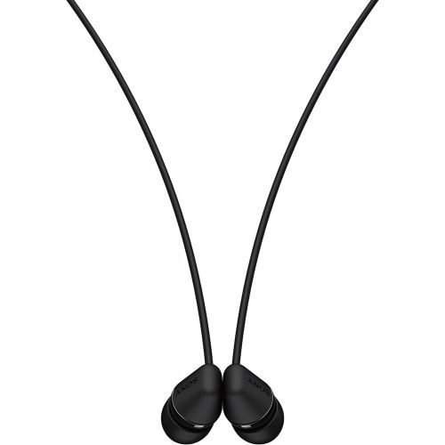 소니 Sony WI-C200 Wireless in-Ear Headset/Headphones with mic for Phone Call, Black (WIC200/B)