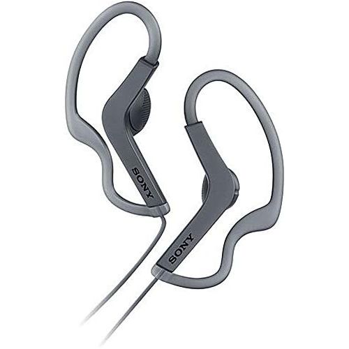 소니 Sony MDRAS210AP/B Sports, Splashproof, Smartphone-Compatible, Wired, Earbuds - Black