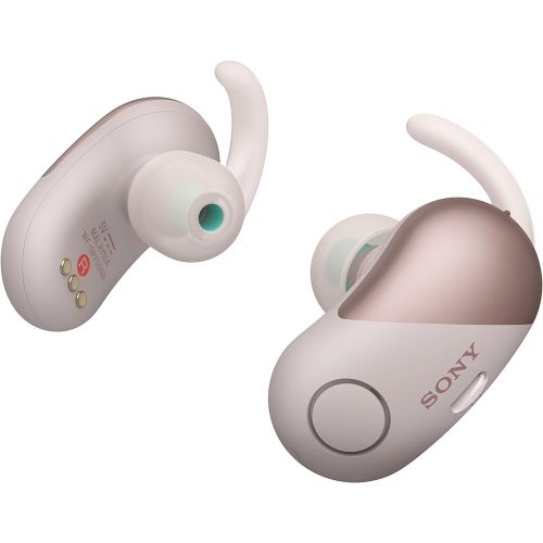 소니 Sony Wireless Bluetooth in Ear Headphones: Noise Cancelling Sports Workout Ear Buds for Exercise and Running - Cordless, Sweatproof Sport Earphones, Built-in Microphone, Extra BASS