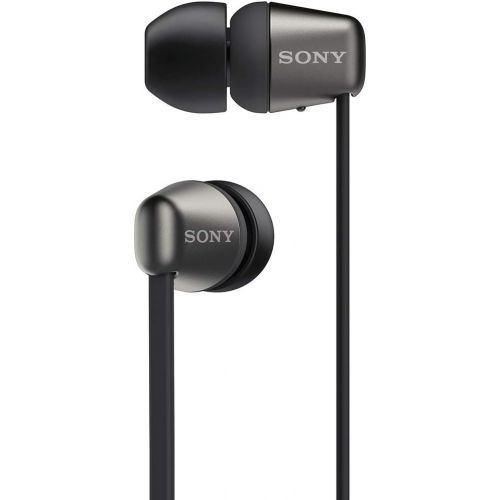 소니 Sony Wireless in-Ear Headset/Headphones with mic for Phone Call, Black (WI-C310/B)