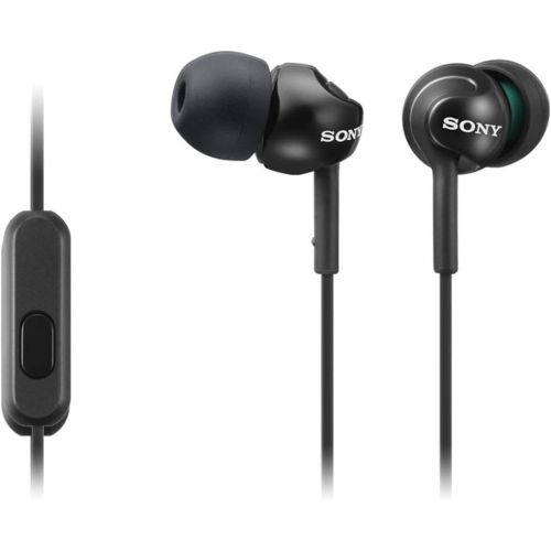 소니 Sony Deep Bass Earphones with Smartphone Control and Mic - Metallic Black