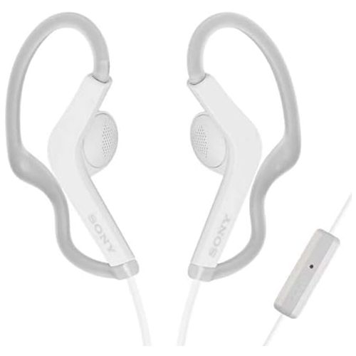 소니 Sony Extra Bass Active Sports in Ear Ear Bud Over The Ear Splashproof Premium Headphones a Built-in mic Hands-Free Calls Snow-White (Limited Edition)