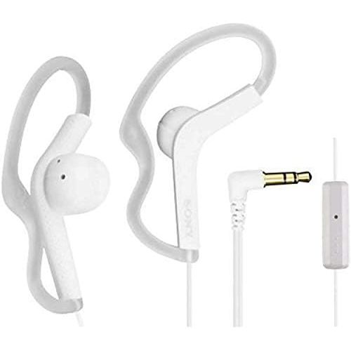 소니 Sony Extra Bass Active Sports in Ear Ear Bud Over The Ear Splashproof Premium Headphones a Built-in mic Hands-Free Calls Snow-White (Limited Edition)