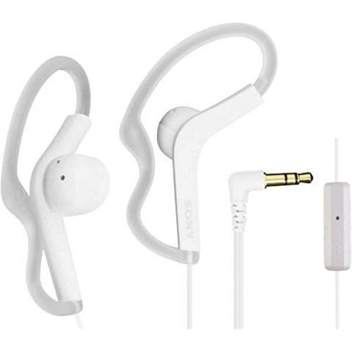 소니 Sony Extra Bass Active Sports in Ear Ear Bud Over The Ear Splashproof Premium Headphones a Built-in mic Hands-Free Calls Snow-White (Limited Edition)