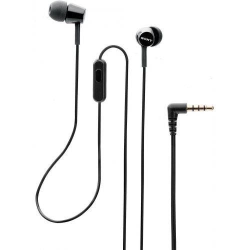 소니 Sony Earbuds with Microphone, in-Ear Headphones and Volume Control, Built-in Mic Earphones for Smartphone Tablet Laptop 3.5mm Audio Plug Devices, Blue (MDREX155AP/L)