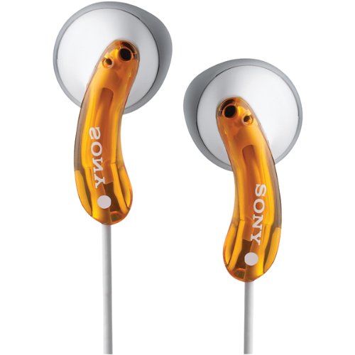 소니 Sony MDR-E10LP/ORG Earbud Style Headphones (Orange) (Discontinued by Manufacturer)