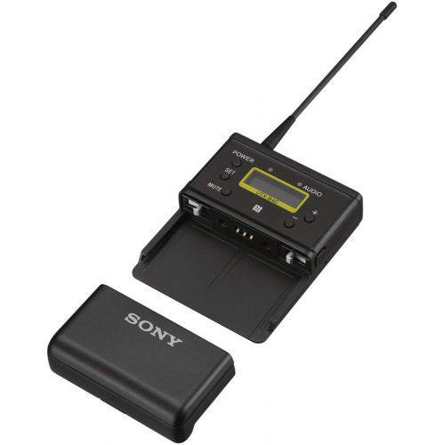 소니 Sony UTX-B40 Wireless Audio Bodypack Transmitter with ECM-V1BMP Omnidirectional Lavalier Microphone, UC90: 941-960 MHz