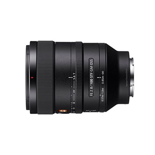 소니 Sony SEL100F28GM E Mount Full Frame 100 mm F2.8 G Master Prime Lens - Black