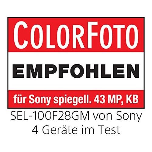 소니 Sony SEL100F28GM E Mount Full Frame 100 mm F2.8 G Master Prime Lens - Black