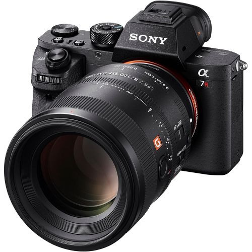 소니 Sony SEL100F28GM E Mount Full Frame 100 mm F2.8 G Master Prime Lens - Black