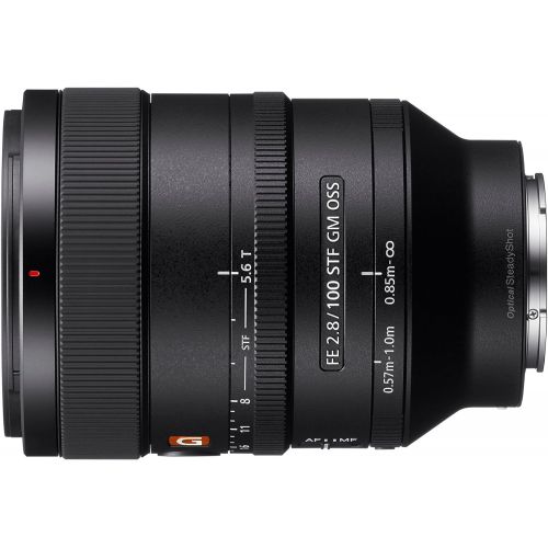 소니 Sony SEL100F28GM E Mount Full Frame 100 mm F2.8 G Master Prime Lens - Black