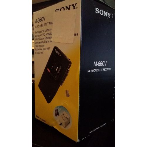 소니 Sony M-660V Microcassette handheld Voice Recorder Reboxed In Gift Box with Accessories