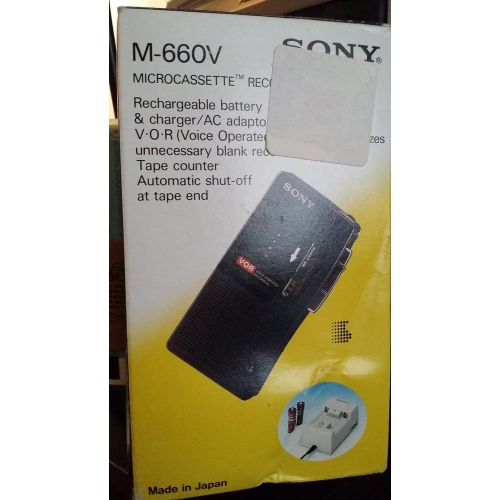 소니 Sony M-660V Microcassette handheld Voice Recorder Reboxed In Gift Box with Accessories
