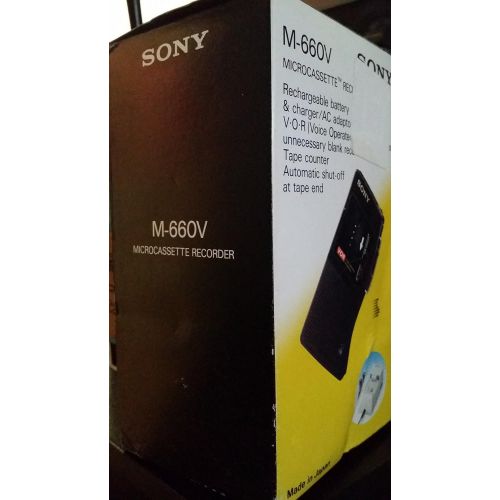 소니 Sony M-660V Microcassette handheld Voice Recorder Reboxed In Gift Box with Accessories