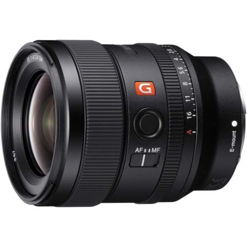 소니 Sony E-mount FE 24mm F1.4 GM Full Frame Wide-angle Prime Lens (SEL24F14GM), Black