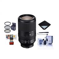 Sony FE 70-300mm f/4.5-5.6 G OSS E-Mount Lens - Bundle with 72mm Filter Kit, Cleaning Kit, Lens Wrap (19x19), Lenscap Leash, Mac Software Package