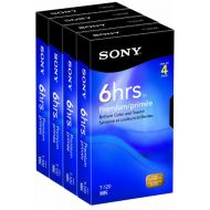 Sony 4T120VRC 4-Pack 120-Minute VHS Tapes (Discontinued by Manufacturer)