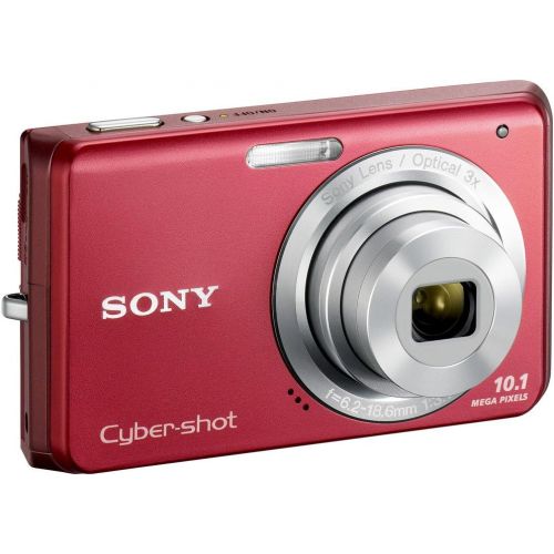 소니 Sony Cybershot DSC-W180 10.1MP Digital Camera with 3x SteadyShot Stabilized Zoom and 2.7-inch LCD (Red)