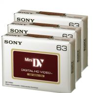Sony DVC HD 63 Minute Videocassette - 3 Pack (Discontinued by Manufacturer)