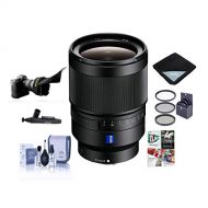 Sony Distagon T*FE 35mm F/1.4 ZA E-Mount Lens - Bundle with Filter Kit (UV/CPL/ND2), Lens Wrap, Flex Lens Shade, Cleaning Kit, Lens Cleaner, Software Package