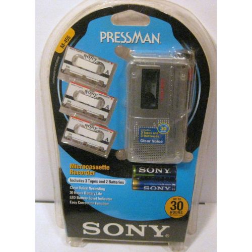 소니 SONY M-455 Microcassette Recorder Value Pack (SONY M455)