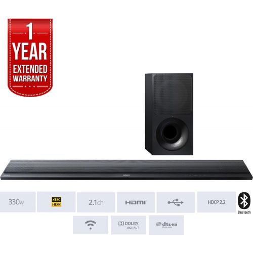 소니 Sony HT-CT790 Stylish 4K WiFi- 2.1 Channel Sound Bar with Bluetooth and HDR Support + 1 YR CPS Enhanced Protection Pack