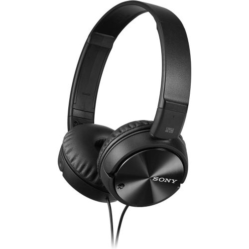 소니 Sony ZX110NC Noise Cancelling Headphones with Protective Headphone Case Bundle (2 Items)