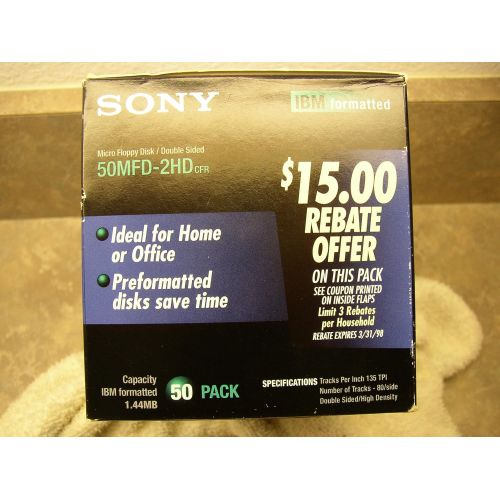 소니 Sony 1.44MB Floppy Disk (50-Pack)