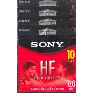 Sony 10C120HFL 120-Minute HF Cassette Tape (10-Brick)