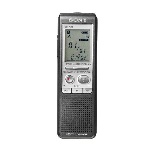 소니 Sony ICD-P520 Digital Voice Recorder with 256 MB Built-in Flash Memory and USB