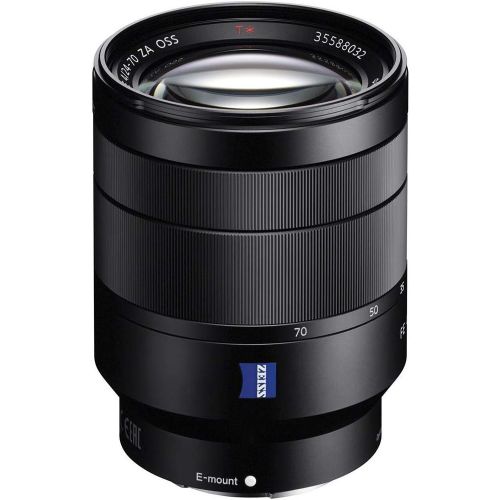 소니 Sony Vario-Tessar T* FE 24-70mm f/4 ZA OSS E-Mount Lens - Bundle with 67mm Filter Kit, Lens Wrap, Cleaning Kit, Lens Case, Lens Cleaner, PC Software Package