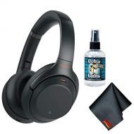 Sony WH-1000XM3B Wireless Bluetooth Noise-Canceling Over-Ear Headphones (Black) Essential Commuter Bundle with Headphone Cleaner and Cleaning Cloth