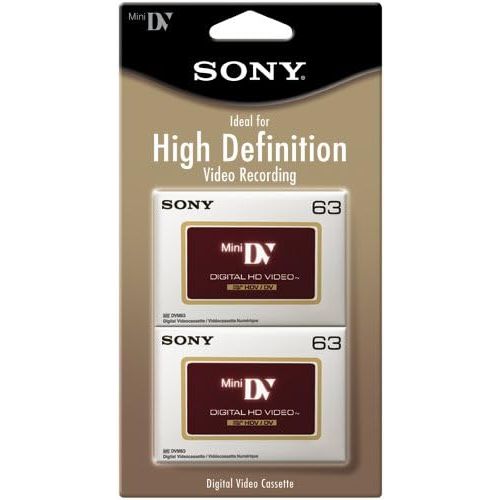 소니 Sony DVM63HDR/2 High Definition Minidv Videocassette - 2 Pack