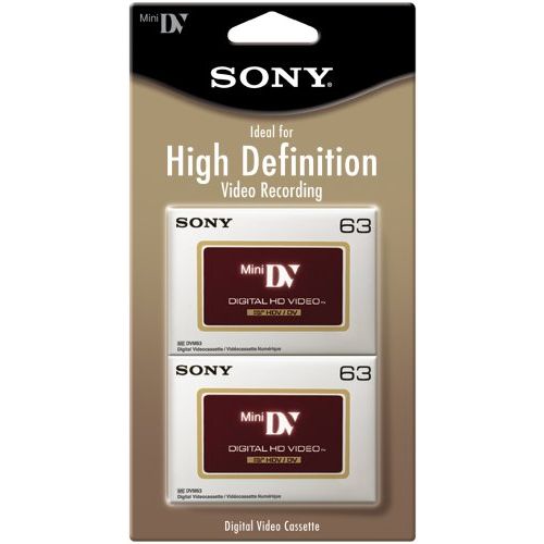 소니 Sony DVM63HDR/2 High Definition Minidv Videocassette - 2 Pack