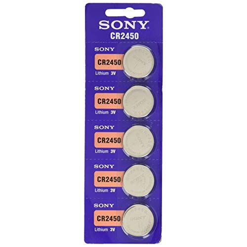 소니 Sony CR2450 3V Lithium Coin Battery Pack Of 5 Batteries