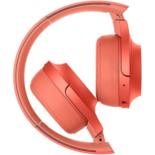 소니 Sony WH-H800 h.Ear Series Wireless On-Ear High Resolution Headphones (International Version/Seller Warranty) (Red)