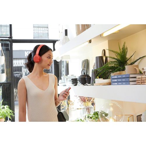 소니 Sony WH-H800 h.Ear Series Wireless On-Ear High Resolution Headphones (International Version/Seller Warranty) (Red)