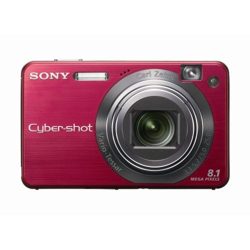 소니 Sony Cybershot DSCW150/R 8.1MP Digital Camera with 5x Optical Zoom with Super Steady Shot (Red)