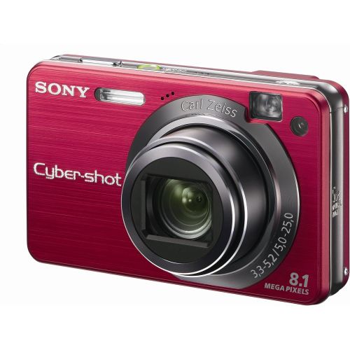 소니 Sony Cybershot DSCW150/R 8.1MP Digital Camera with 5x Optical Zoom with Super Steady Shot (Red)