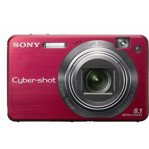 소니 Sony Cybershot DSCW150/R 8.1MP Digital Camera with 5x Optical Zoom with Super Steady Shot (Red)