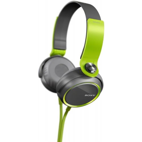 소니 Sony MDRXB400/GRN Extra Bass Over The Head 30mm Driver Headphone, Green