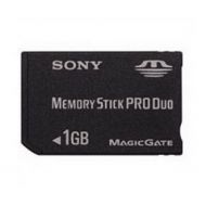 Sony - Flash memory card ( Memory Stick Duo adapter included ) - 1 GB - MS PRO DUO