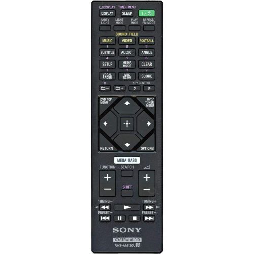 소니 Sony RMT-AM120U Stereo Speaker Remote Control for SHAKE-X10, X10D, X30, X30D, X70, X70D, MHC-GT4D, MHC-V44D, MHC-V50D, SA-WGT4D, SS-GT4DB