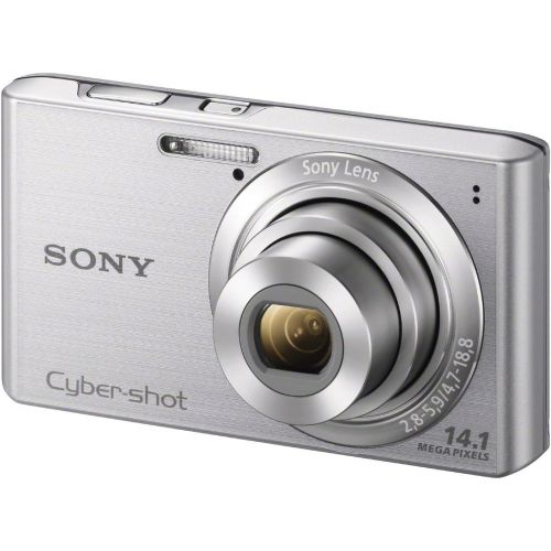 소니 Sony Cyber-shot DSCW610 14.1 MP Digital Camera with 4x Optical Zoom and 2.7-Inch LCD (Silver) (2012 Model)