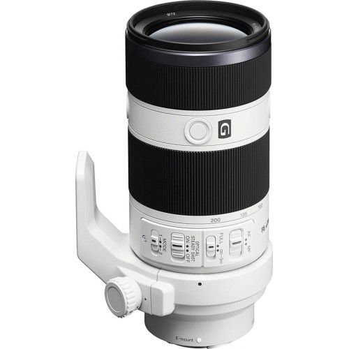 소니 Sony FE 70-200mm f/4.0 G OSS E-Mount Lens - Bundle with 72mm Filter Kit, Flex Lens Shade, Cleaning Kit, Capleash II, Lens Cleaner, Mac Software Package