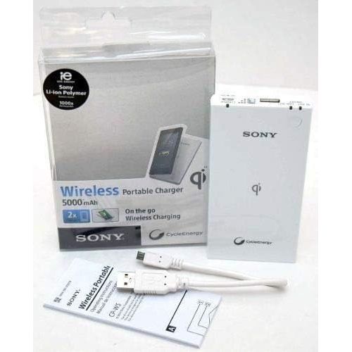 소니 Sony CP-W5 Wireless Portable Charging Pad with 5000 mAh for Qi Compatible Devices