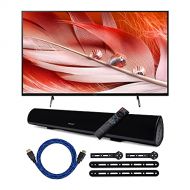 Sony XR50X90J BRAVIA XR 50-Inch 4K HDR Full Array LED Smart TV (2021 Model Year) with Knox Gear Wireless TV Soundbar with Mounting Bracket and Knox Gear 4K High-Speed HDMI Cable Bu