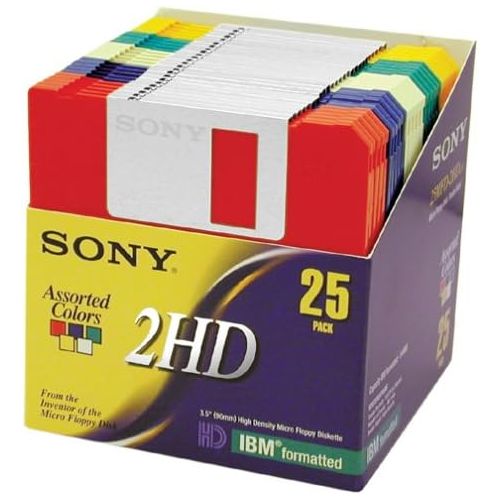 소니 Sony 2HD 3.5 IBM Formatted Floppy Disks (25-Pack) (Discontinued by Manufacturer)