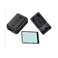 Sony RX-10, RX-10 II, RX-10 III Accessory Bundle with NP-FW50 Battery, BC-TRW Quick Charger & Screen Protector